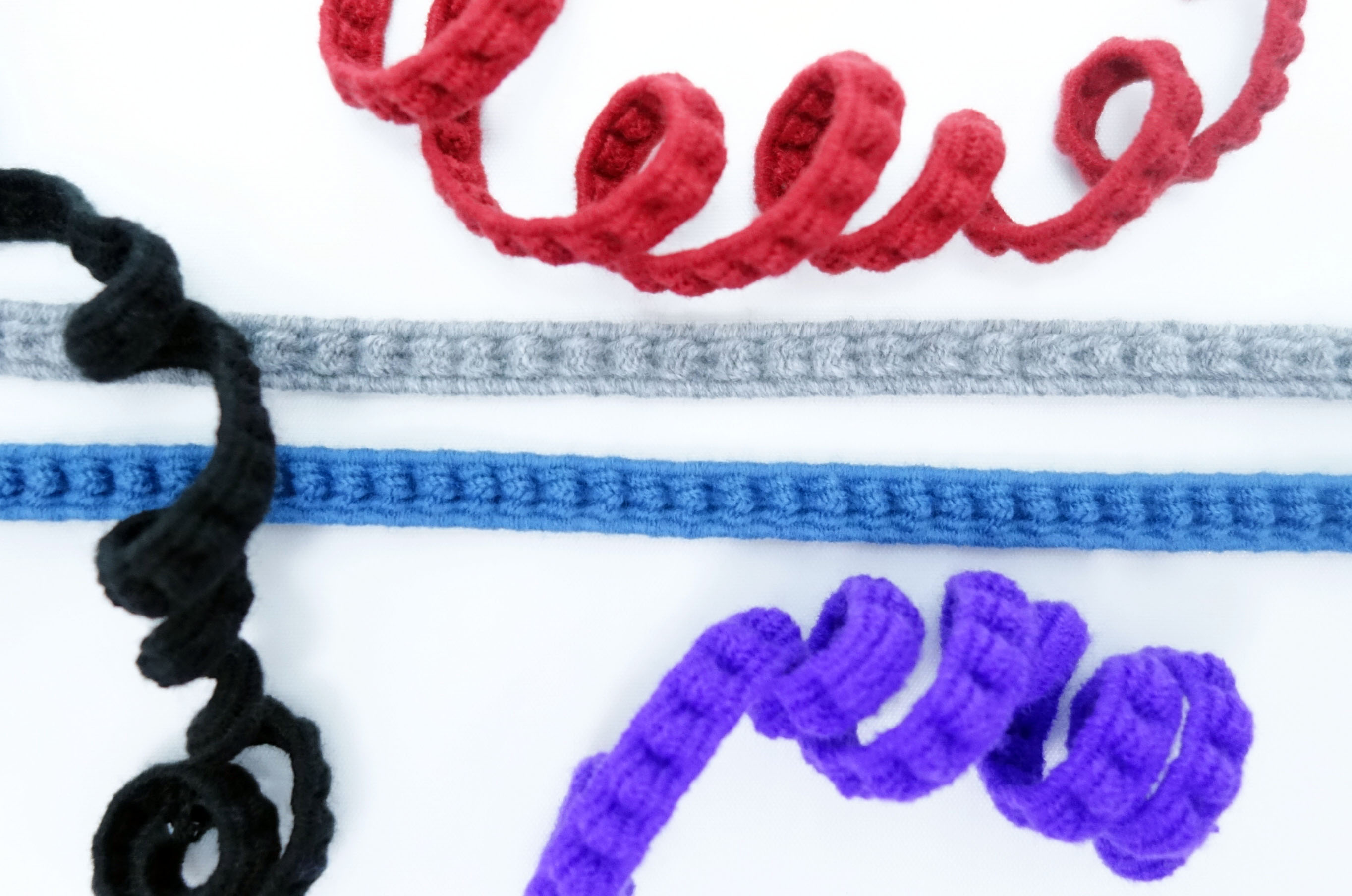 rigid textile cords braided